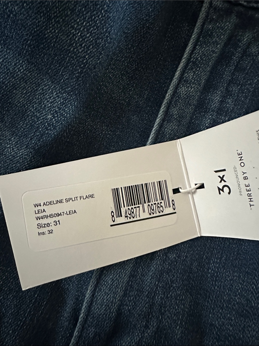3X1 Adeline Split Flare High Rise Jeans Size Size 31 - Picture 8 of 15